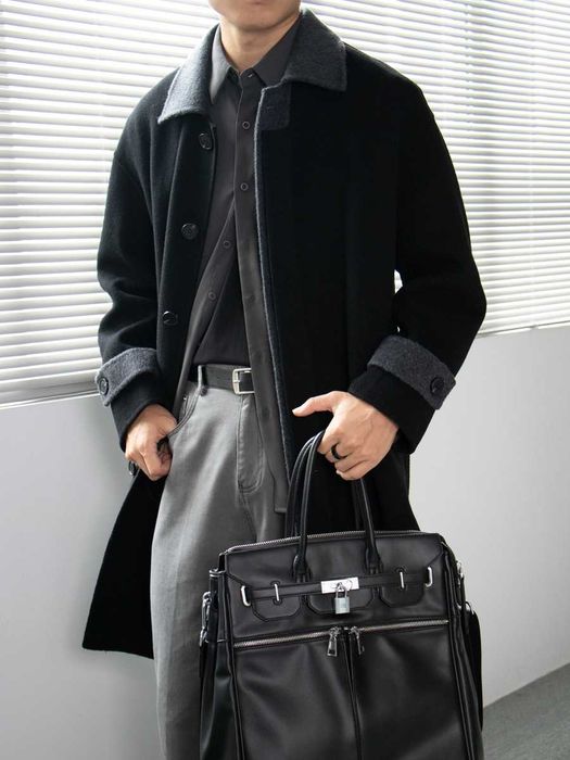 шерстяное пальто из сращенной шерсти