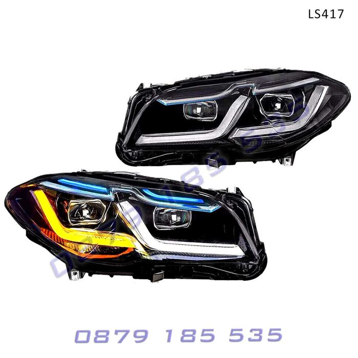 Тунинг LED фарове BMW 5 F10 10-13 халогенни фарове бмв ф10 лед