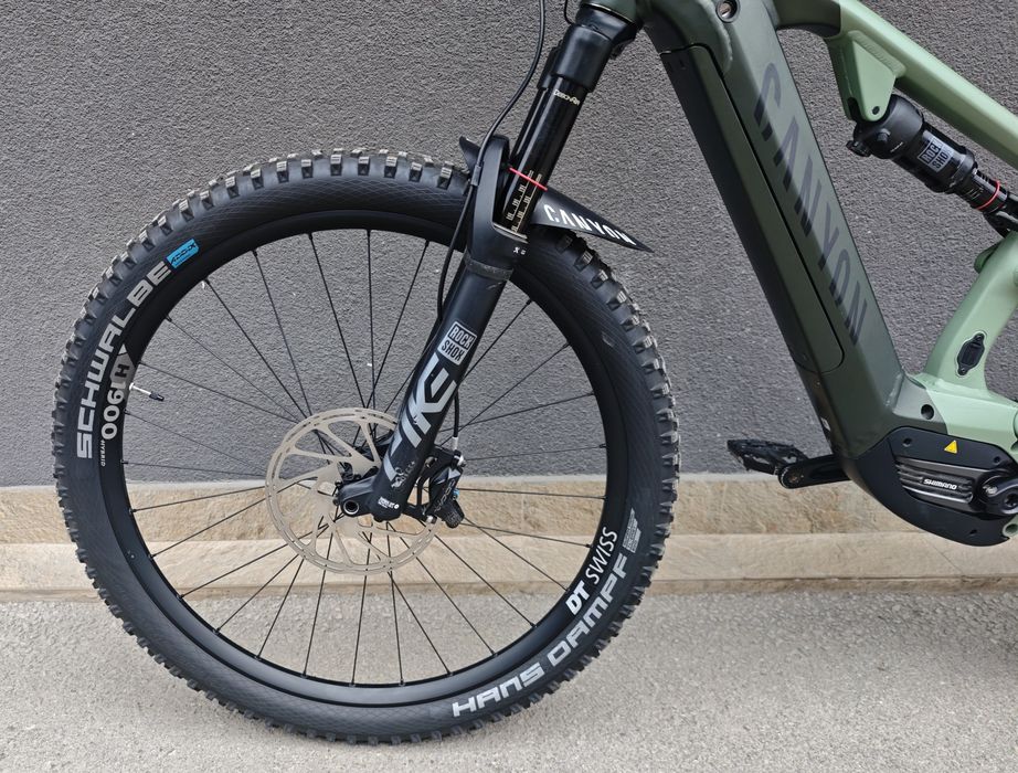 Електрически Алуминиев Велосипед 27.5 Canyon Shimano EP8 630Wh Full Rock Shox  Sram AXS