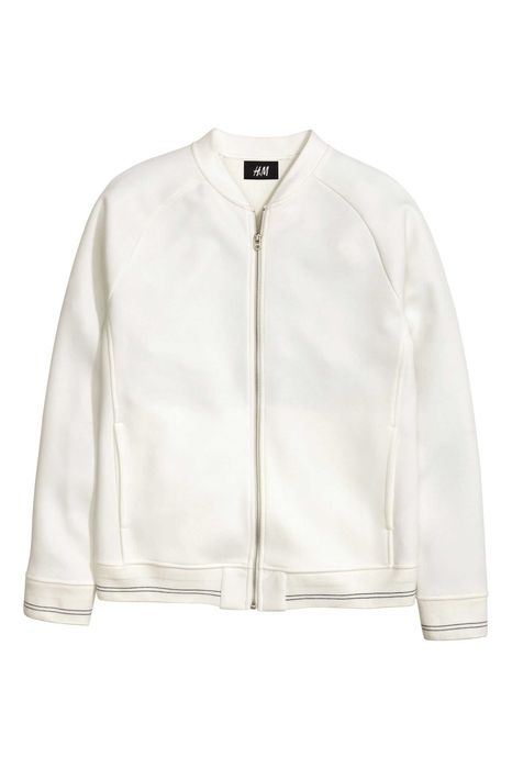 2 x hanorac/jacheta cu fermoar BP/H&M alb sau albastru, mar. M, noi.