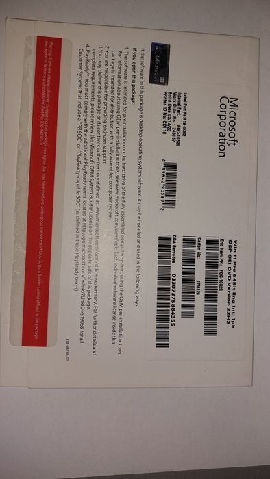 DVD Windows 11 cu licenta sigilat, nefolosit