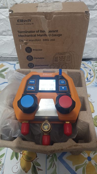 Manometru digital Elitech , R134a R410A R32 auto,  ,HVAC, AC, DMG-2SE