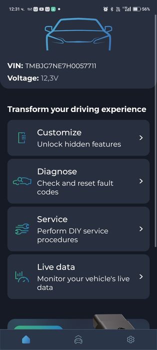 Нов OBD2 Автодиагностичен скенер Vgate iCar 2S PRO Bt5.3+ кодинг+All phone OS, Upgradable from Vgate