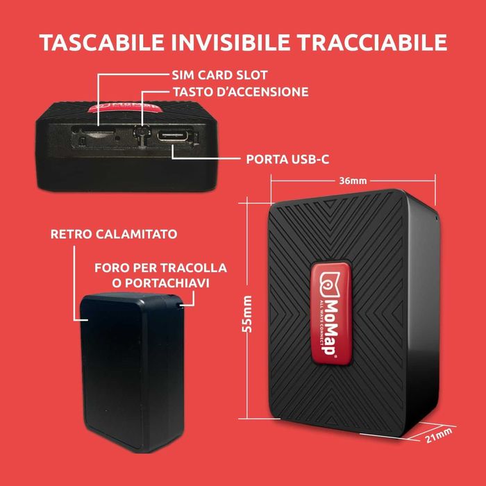 GPS Тракер MoMap Mini Plus 4G - Магнитен (Без монтаж)