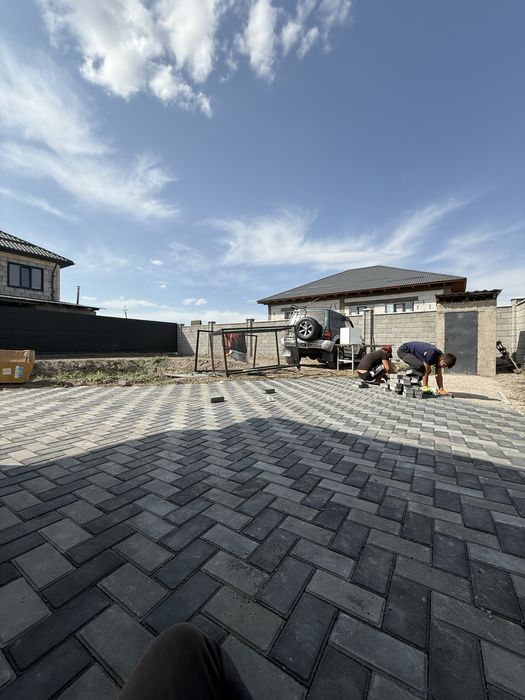 Укладка брусчатки