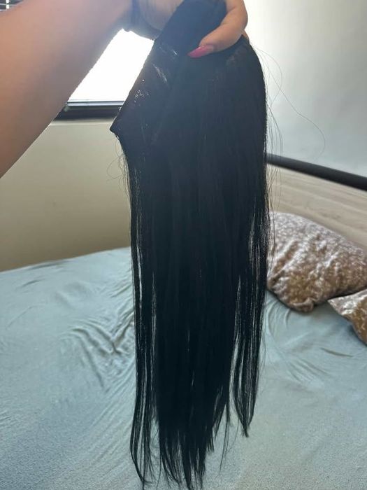 Черна естествена коса