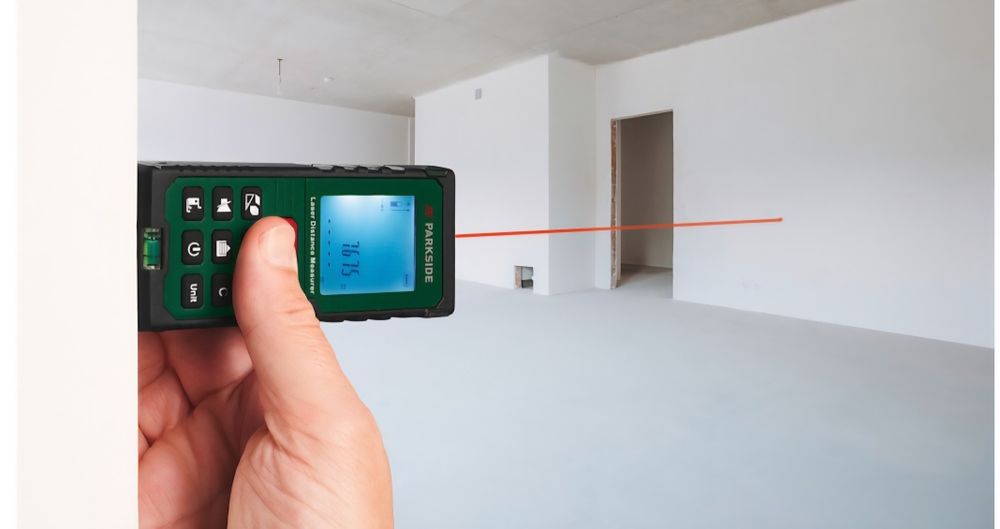 Telemetru  laser/ dispozitiv masurare distante/ suprafete  PARKSIDE