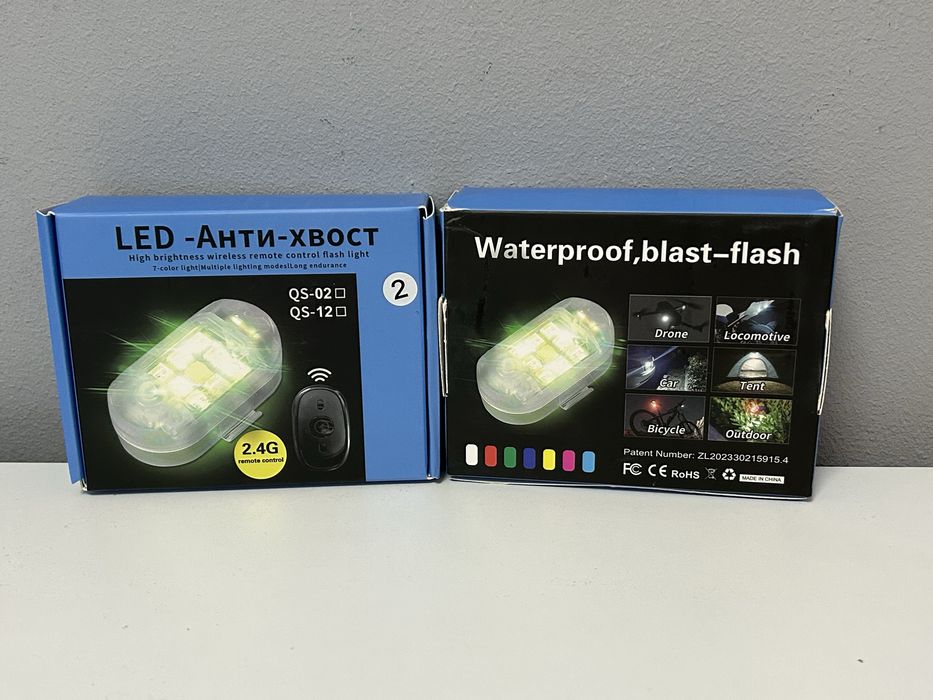 Set 2 mini stroboscope LED Wireless cu magnet acumulator si telecomanda ~ Oferta ‼️
