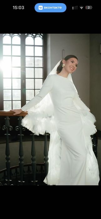 Свадебная фата в пол