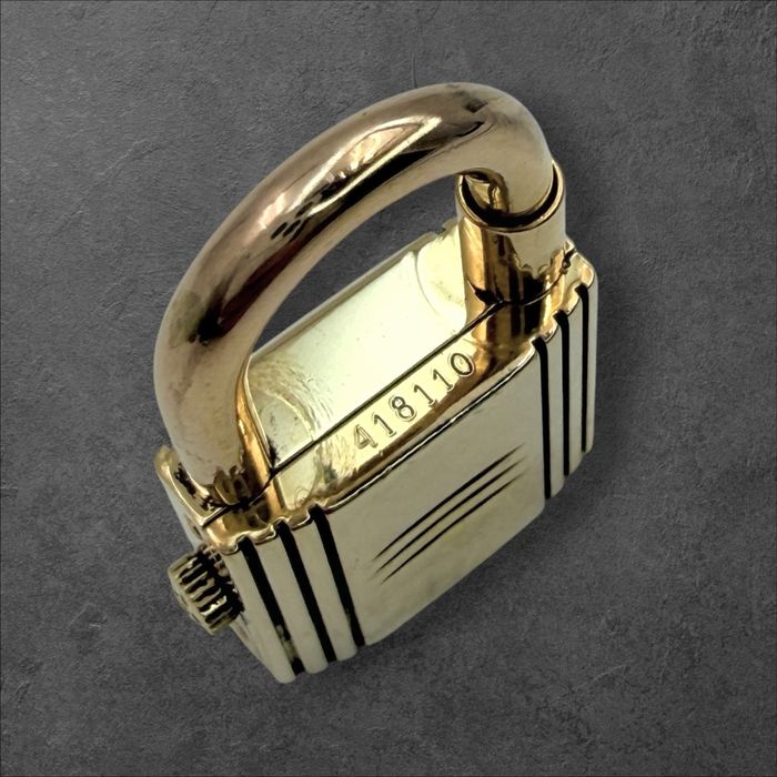 Hermès Kelly Lock Black & Gold (1990s) Дамски часовник 2в1