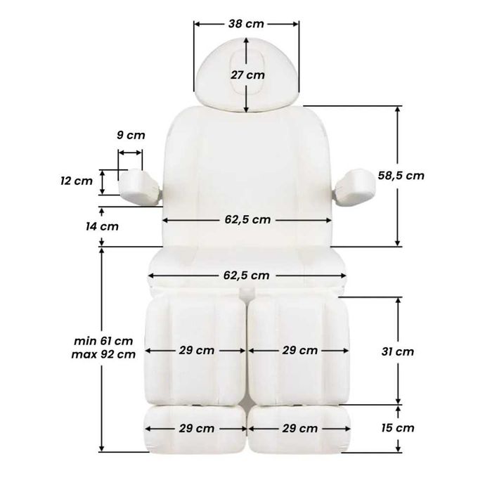 Pat cosmetic electric JOANNA- incalzire, comanda picior