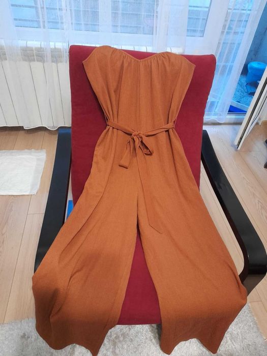 Дамски гащеризон в кафяв цвят размер М