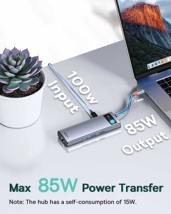 USB-C Док-станция Baseus  9 in 1 USB C Hub with 2 HDMI