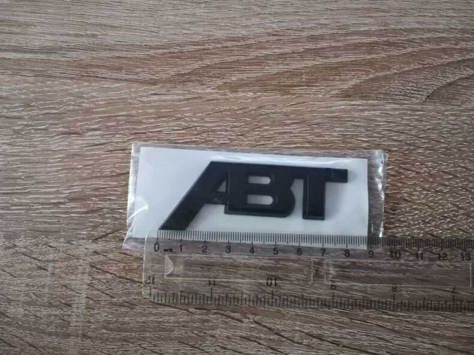 Audi ABT черна емблема малък размер