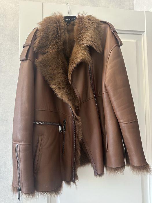 Натуральная дубленка,модель авиатор