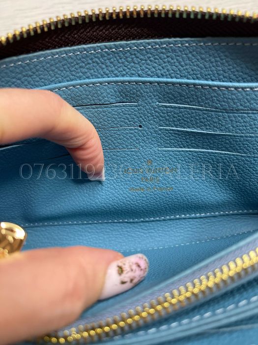 Portofel Louis Vuitton - Zippy turcoaz