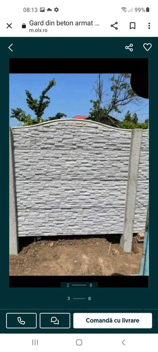 Gard beton armat