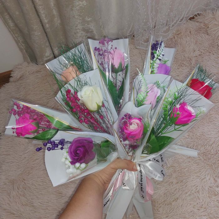 Цвята от съпун за 8 март