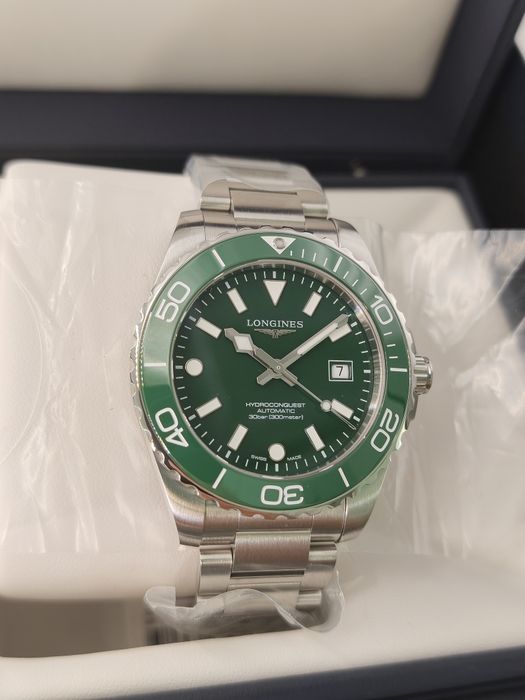 LONGINES HydroConquest Green - Чисто нов - Пълен комплект