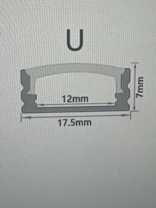 Profil de aluminiu band led coltare+ sistem de prindere