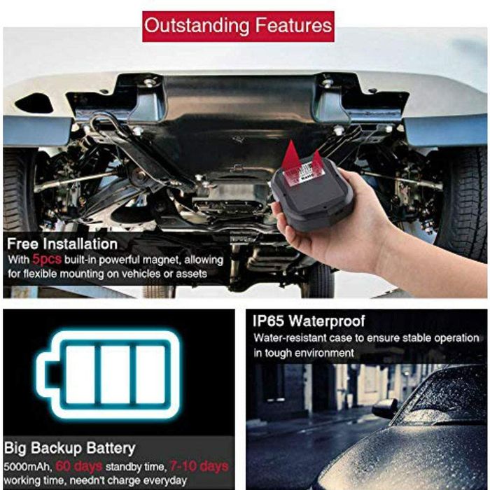 GPS Tracker TK905,Gizmondo si localizare auto, moto, cu incarcator