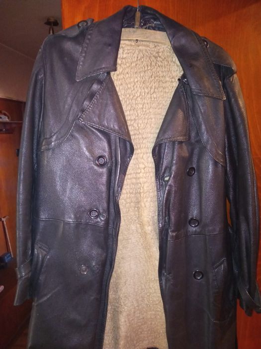 Мъжко кожено манто