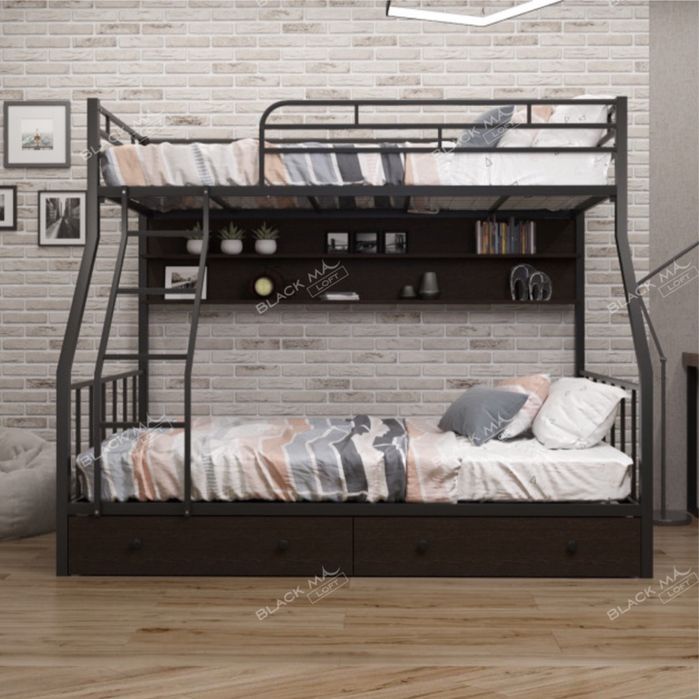 Двухъярусная Металл Кровать KOSMOS PRO | Loft krovat, metal kravat
