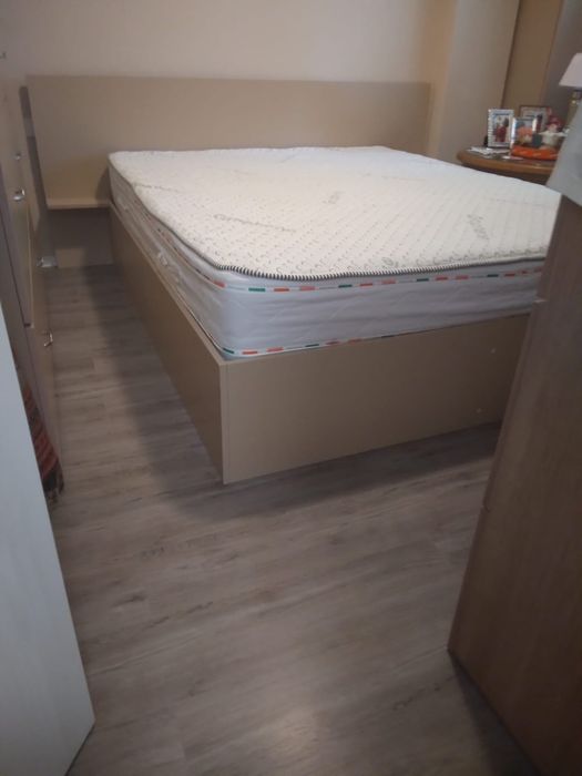 Pat dublu 160×200 cm+saltea ortopedică