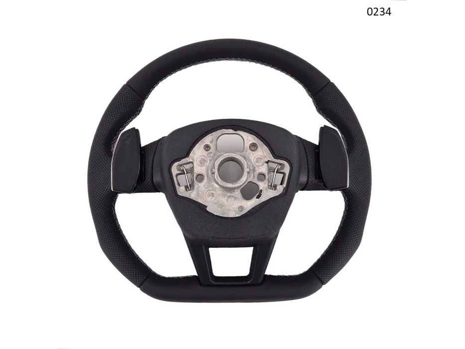 Volan sport S-Line piele perforată Audi A1, A3, A5, A6, TT, Q3, Q5, Q7