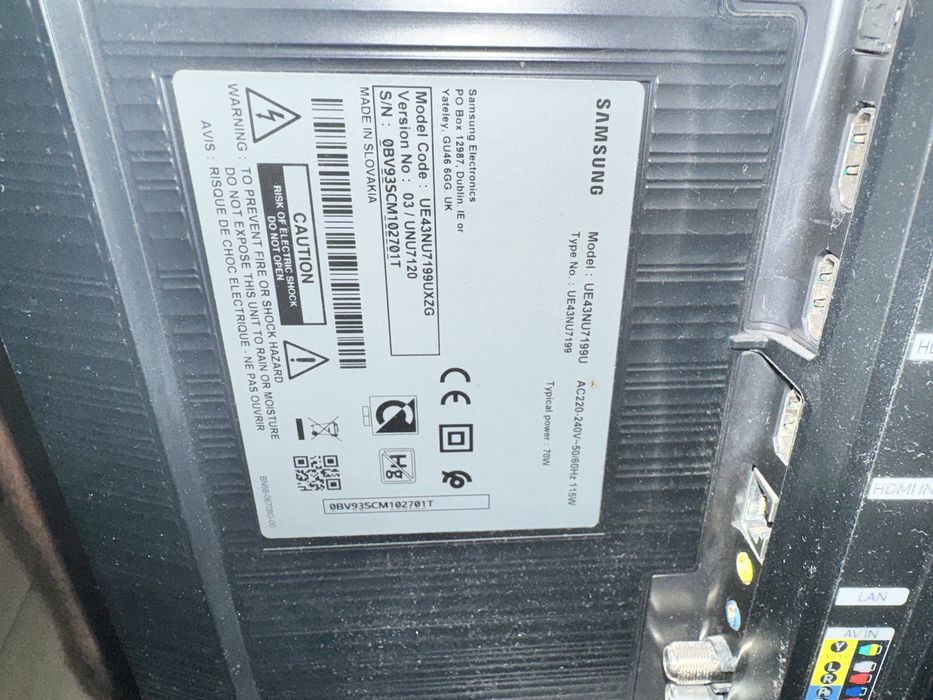 Samsung 43" UE43NU7199U