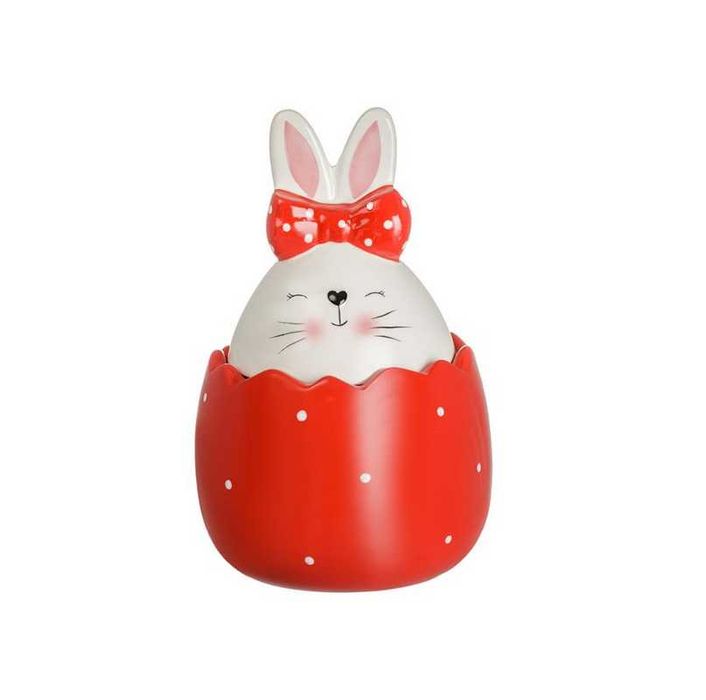 Великденски буркан за сладки Mercado Trade, Яйце, Червен, Розов
