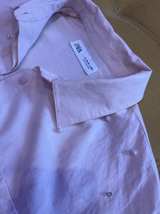 Розова дамска риза от Zara