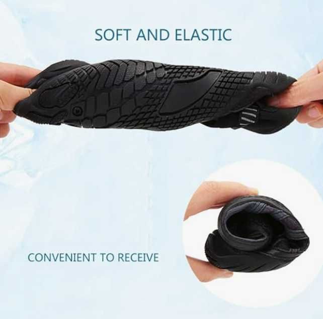 Аквашузы, кроссовки с пестрой подошвой и регулируемым подъёмом