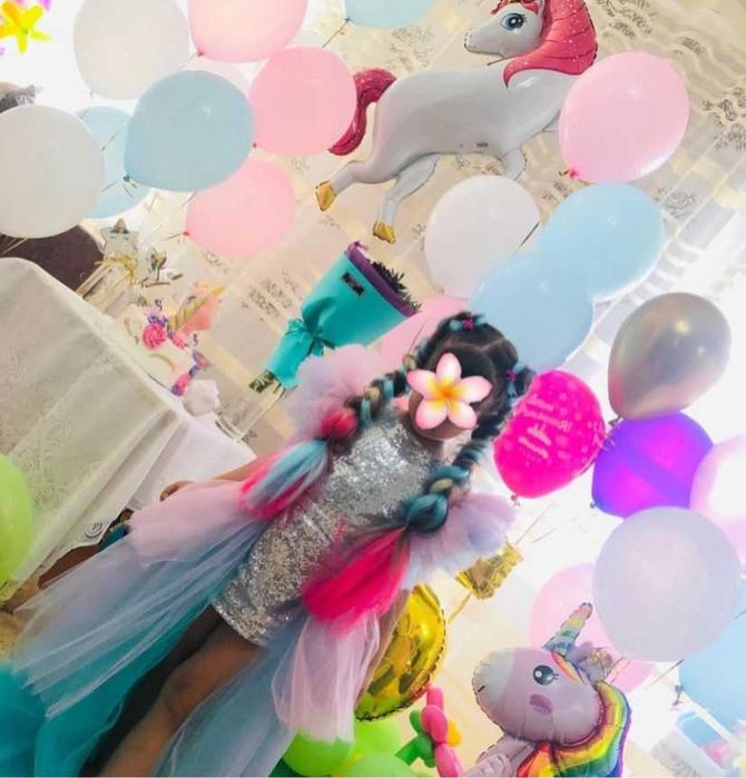 Нарядное пышное платье