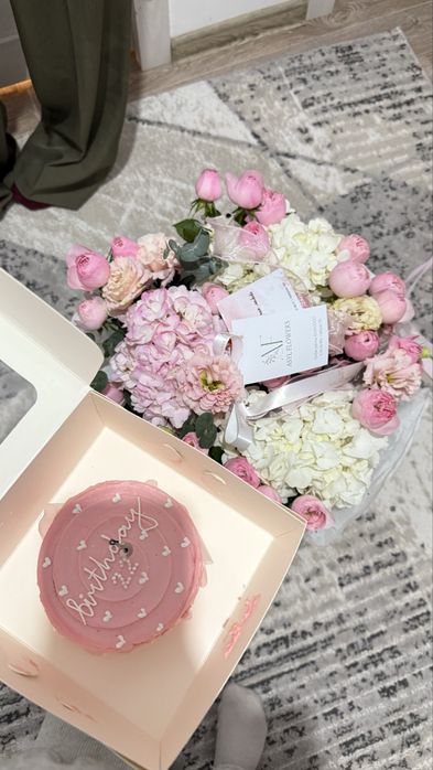 Цветы букет карзинка