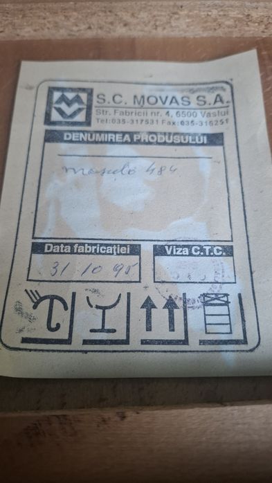 Vand masa joasa din lemn masiv (stejar) 130x65x40