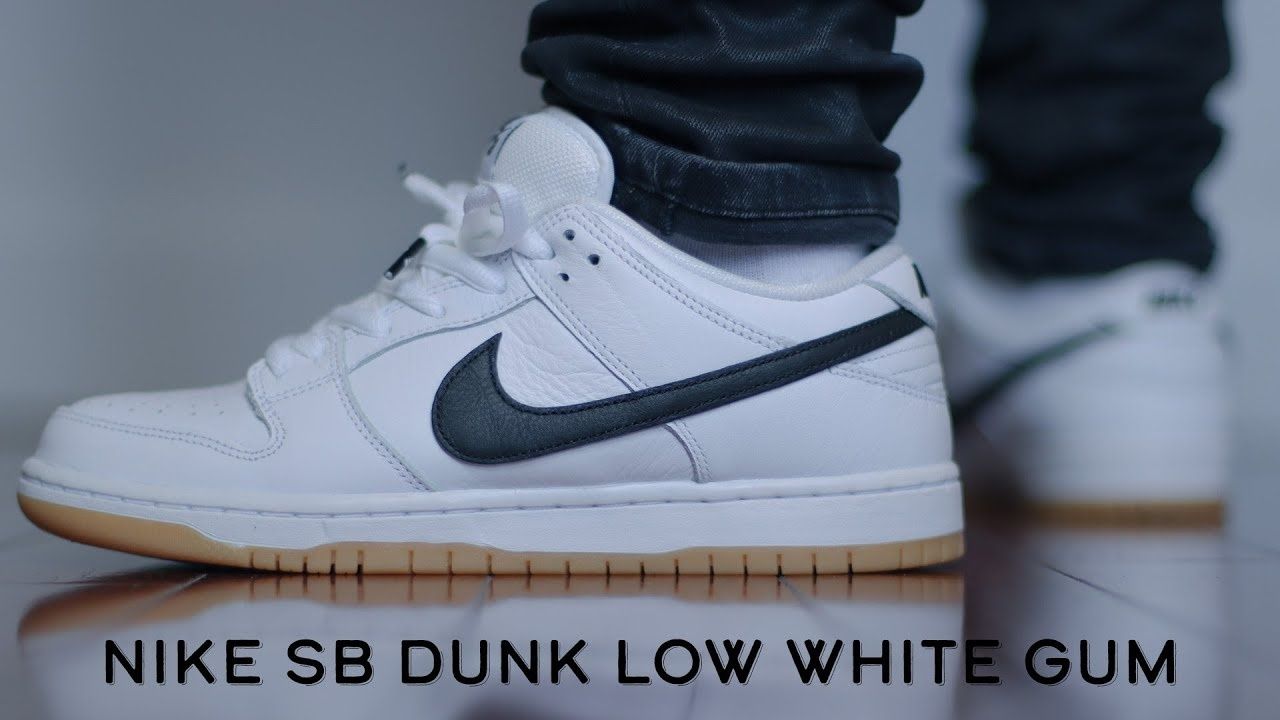 Nike dunk low white gum hot sale