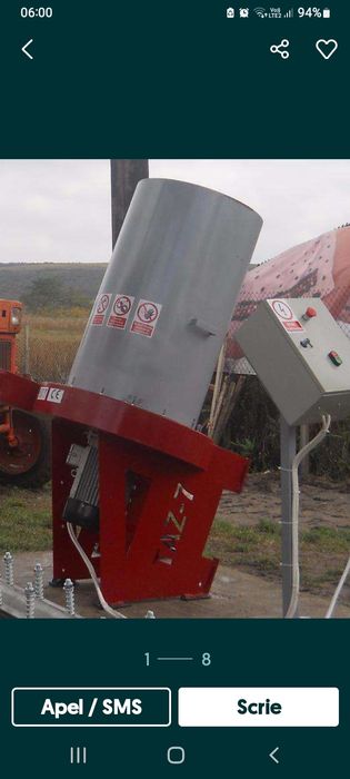 Tocător baloți paie,coceni,rapiță 18.5kw