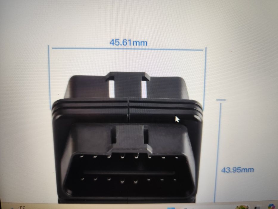 OBD2.Универсален 16 пинов  разклонител с два  разклона