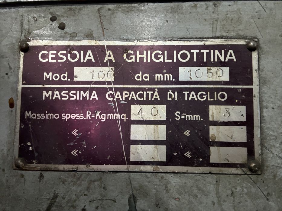Ghilotina electrica MARIO MASPERI debitare tabla