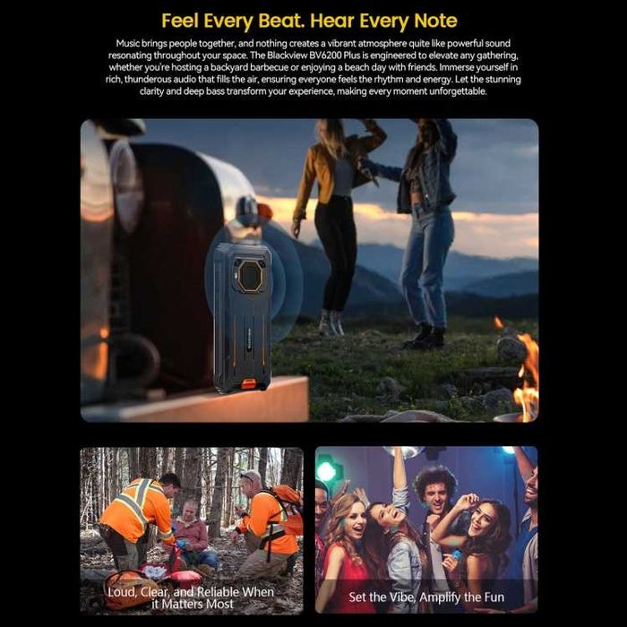 Blackview BV6200 Plus 24GB RAM 256GB ROM, 11000 mAh, с IP68/69 защита