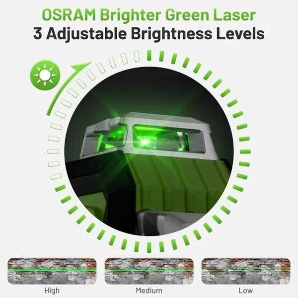 Лазерен нивелир Huepar HX04CG