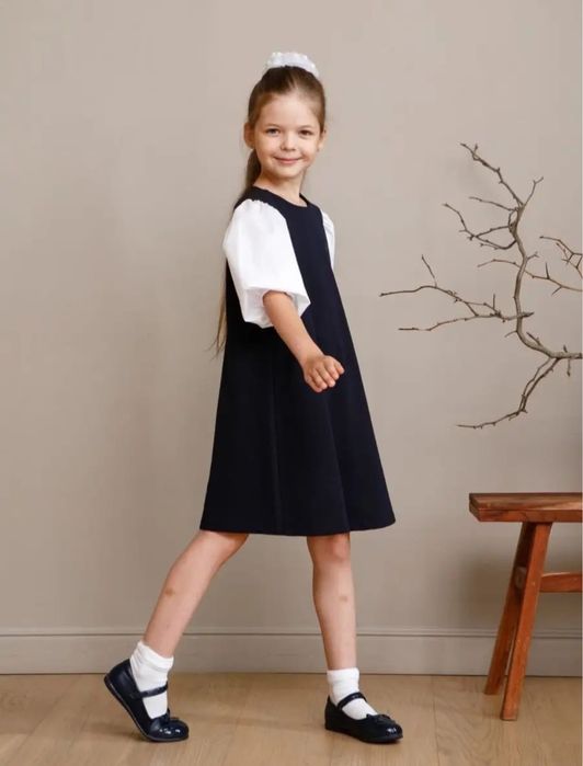 Школьное платье для девочки рост 122-128
