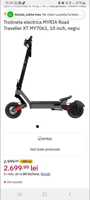 Trotineta Myria Road Traveller XT MY - 7061