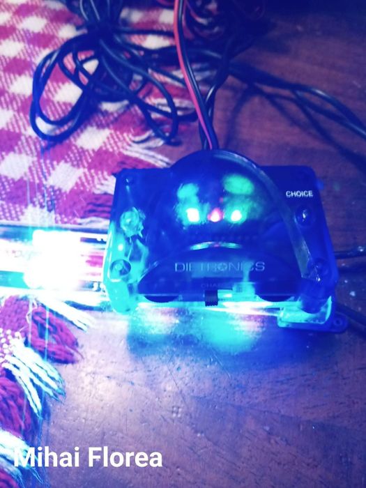 2 benzi led controler ritm muzica