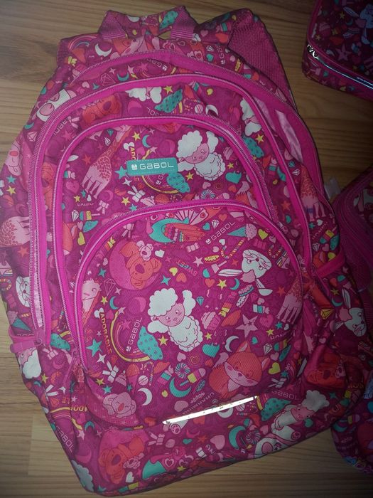 Раница за момиче gabol  сет с чантичка и несесери /Елза и ана /стич
