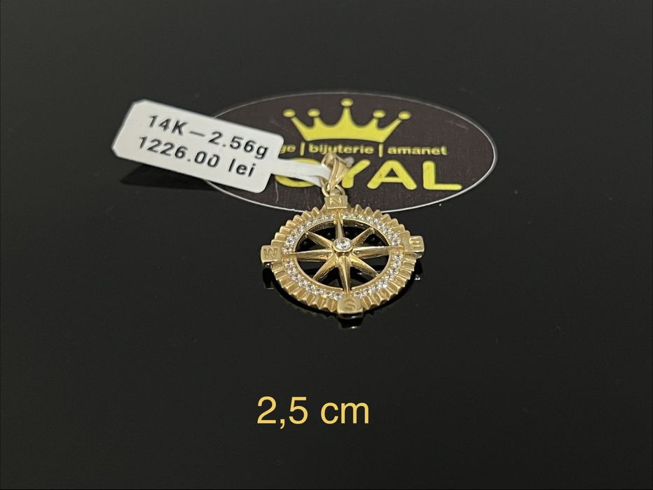 Bijuteria Royal CB: Pandant aur nou 14k 2,56gr