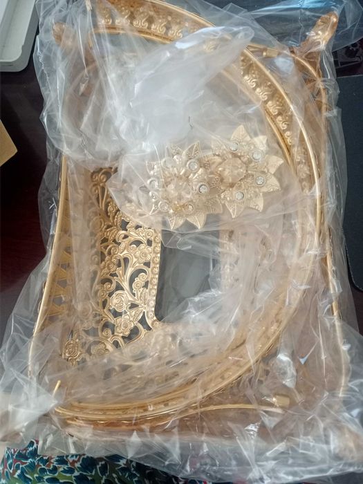 фруктовница метал + стекло