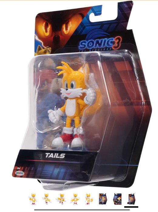 Нова, оригинална, колекционерска Тейлс фигурkа от фирма Jakks Pacific 12,7 cm Sonic 3 Tails