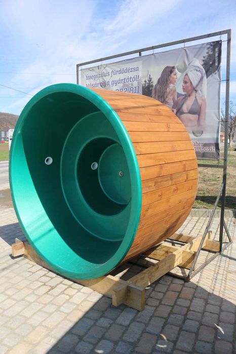 Ciubar din fibra de sticla Verde Metalizat